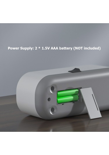 Xindoker Pp Malzemeden Ultrasonik Temizleyici, 150x52x36mm İç Tank, 2x1.5v Aaa Pil İle Çalışır Piller Dahil Değil