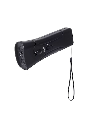 Hallow Ultrasonik Çift Kafa Havlama Önleyici Köpek Eğitim Siyah