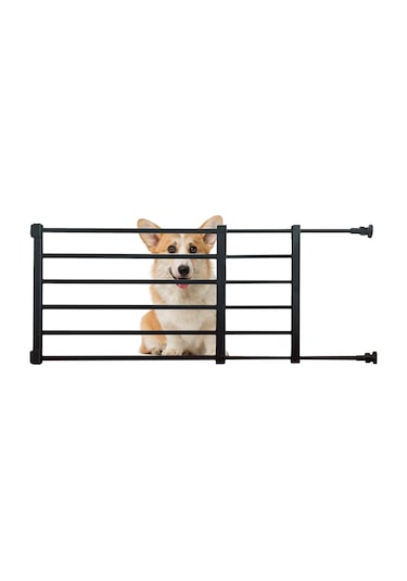 Homyl Geri Çekilebilir Köpek Kapısı Siyah-yükseklik-36cm-s