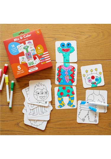 Moritoys Mix & Color : Monsters Karıştır Renklendir Canavarlar Puzzle