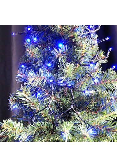 Yılbaşı Pilli Led Işık 80 Led / 8 Metre -mavi Işık-çam Ağacı, Cam,pencere Ve Vitrin Süsleme Pirinç Led Işık Diğer