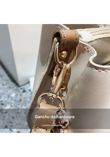 Kadın Günlük Seyahat Çantası, Kadın El Çantası, Postacı Çantası, Su Geçirmez Kadın El Çantası, Pu Deri Üniversite Tarzı Alışveriş Çantası Beyaz Diğer