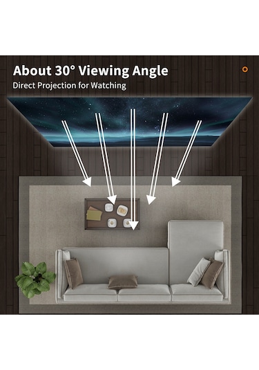 Tenfowee Taşınabilir Metalik Yansıtıcı Perde, Katlanabilir Projeksiyon Ekranı, Deliksiz Montaj, 120 İnç 16:9