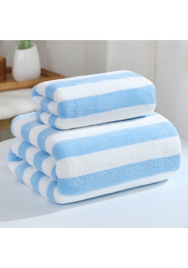 Xiyyadms Yumuşak Mikrofiber Havlu - Hızlı Kuruyan, Çok Amaçlı Banyo Ve Plaj Havlusu Mavi