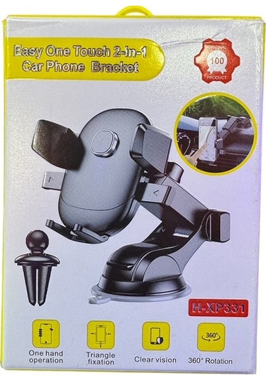 Blue Spectrum H-xp331 Ekstra Güçlü Vantuzlu Araç İçi Telefon Tutucu Siyah