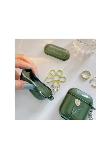 Airpods Pro 3. Nesil 2025 Uyumlu Tasarımlı Preminum Kılıf 1.kalite Son Çıkan Yeşil