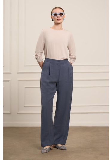 Ftz Women Kadın Tansel Pantolon İndigo 31080 Indigo