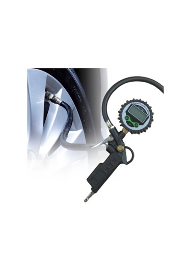 Kosona Dijital Lastik Basınç Ölçer 220psı - Akıllı Lcd Ekranlı, Pnömatik Hava Borulu, Alüminyum Gövde Pil Dahil Değil