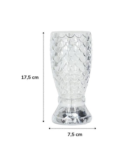 Buffer Balık Süzgeç Model Usb Şarjlı Kumandalı 16farklı Işık Modlu Masa Üstü Kristal Akrilik Led Çok Renkli