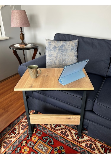 60x40 Yükseklik Ayarlı Çalışma Masası,hasta Yemek Masası Ceviz