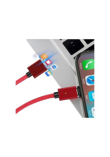 Fitplus Manyetik Mıknatıslı Lightning Hızlı Şarj Kablosu Qc 3.0 S (417855471)