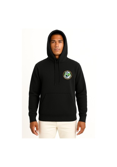 Kapüşonlu Tcg Gür S357 Cep Tasarımlı Unisex Sweatshirt Siyah