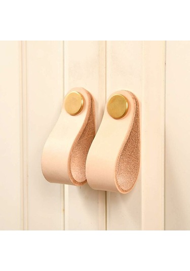 Deri Kulplar 8 Adet Deri Mobilya Kulpu Vidalı Aksesuarlarla Zarif Mobilya Dekorasyon Aksesuarları İçin Dolap Kulpları