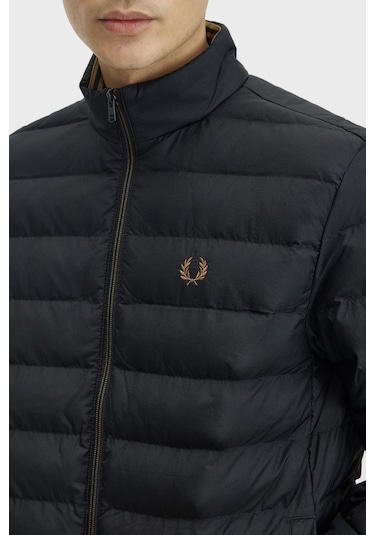 Fred Perry J4564 Insulated Erkek Mont Siyah