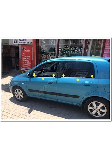 Db Chrome Hyundai Getz Cam Çıtası Nikelajı 2002-2011 6 Parça  P.Çe