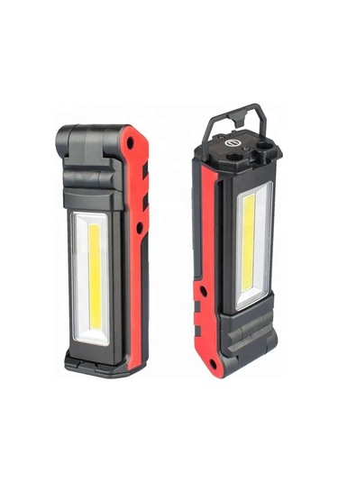 Usb Şarj Edilebilir Led Cob Çalışma Işığı Katlanabilir Kırmızı