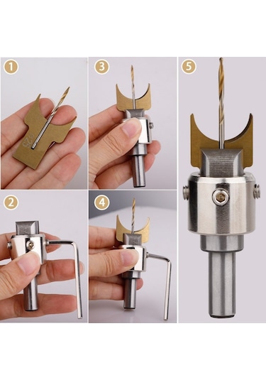 Rox Wood Ahşap Yuvarlak Boncuk Şekillendirme Matkap Ucu Seti