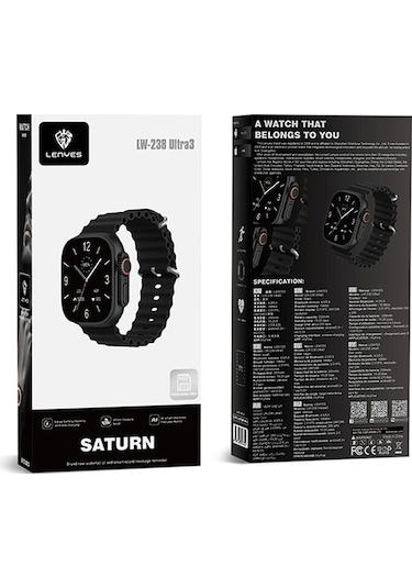 Lenyes LW-238 Ultra3 Saturn Serisi Akıllı Saat (İthalatçı Garantili)