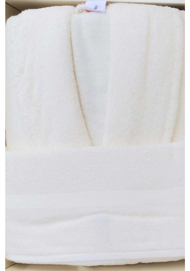 Özdilek Rubby Aile Bornoz Seti Krem Mürdüm