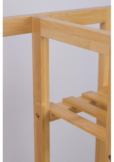 Digithome Bambu 6 Raflı Saksılık Çok Amaçlı Stand Çiçeklik Banyo Düzenleyici Havluluk Db-0025 Kahverengi