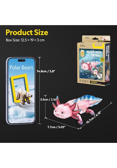 National Geographic - Axolotl 3d Puzzle Ds1185h