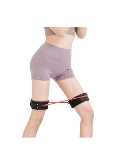 Siyah Yeni Bacak Eğitmeni Kinetik Hız Çeviklik Eğitim Bandı Elastik Squat Spor Direnç Bandı Egzersiz Futbol Basketbol Sporcular İçin Siyah