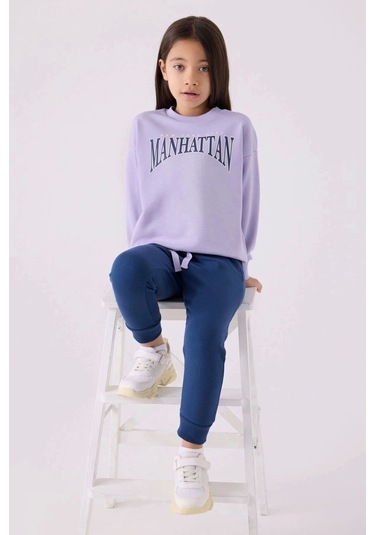 Kız Çocuk Eşofman Takım - Lila Lila