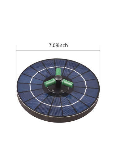 360 Dönebilen Nozullu 4 W Renkli Güneş Çeşmesi Pompası