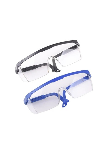 Jokmae 3 Adet Sıçrama Önleyici İş Emniyet Gözlüğü - Laboratuvar Göz Koruyucu Siyah 5 Adet