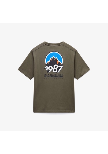 Napapijri S-montepiana Erkek Yeşil T-shirt Np0a88svg0a1 Yeşil