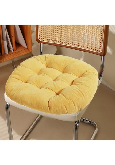 Suntek Büyük Koltuk Minderi 55cmx55cm Ofis Koltuğu Sarı Için