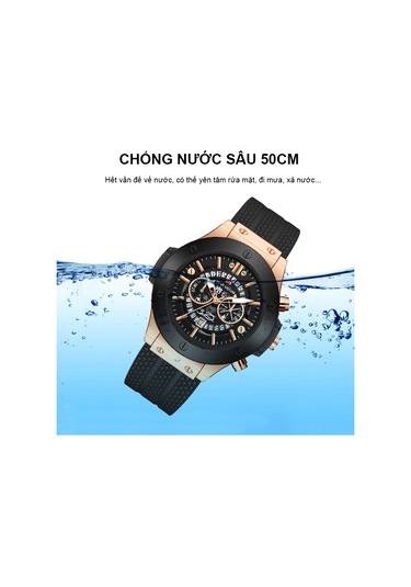 Skycity Kuru Madde Hareketli, Derin Su Geçirmez, Işıklandırmalı Fonksiyonlu, Çarpıtkor Cam, Rose Altın Çerçeveli Quartz Kol Saati Altın