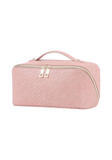 Büyük Kapasiteli Seyahat Kozmetik Çantası Su Geçirmez Taşınabilir, A Pembe