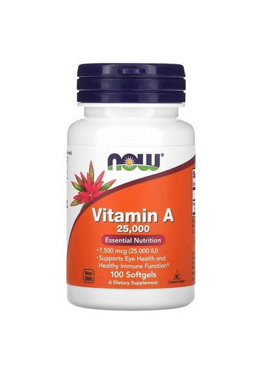 Now Foods Vitamin A 25,000 Iu 100 Softgels