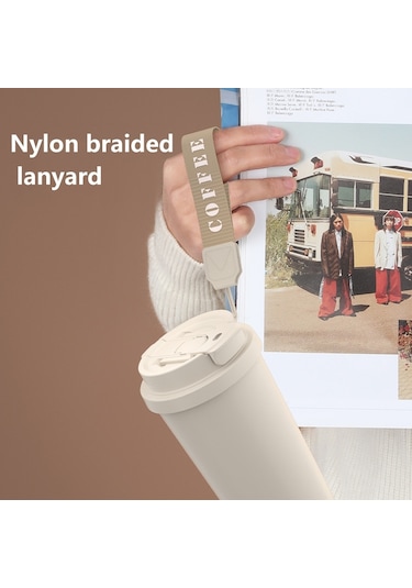 Sones 530ml 316 Paslanmaz Çelik Termos Bardak Kahve Kupası Çift İçme Suyu Bardağı