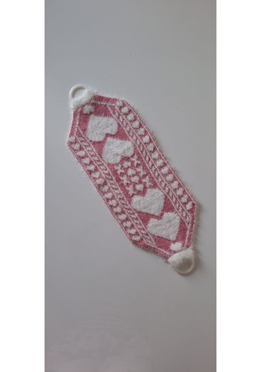 Eker Kese Sırt Yumuşaklığı Serisi Sırt Sabunluğu Duş Lifi Beyaz - Pembe