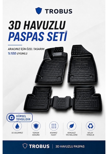 Fi At Qubo 2007-2019 1.4 Fire Combi Manuel 3d Havuzlu Paspas