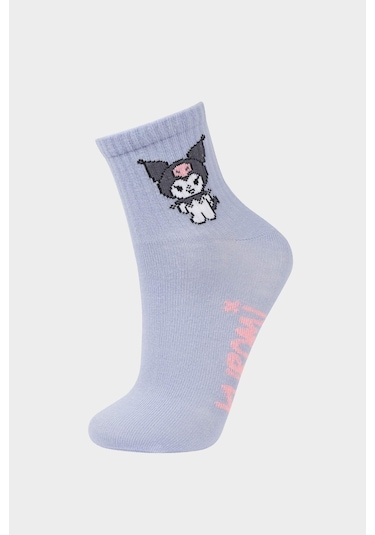DeFacto Kız Çocuk Hello Kitty 3'lü Pamuklu Uzun Çorap F6702A8NSKR1