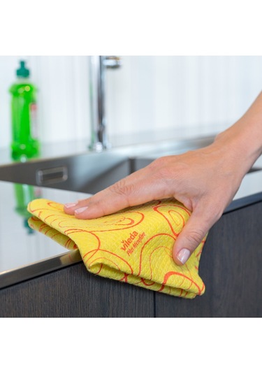 Vileda 30% Extra Mikrofiberli Temizlik Bezi 3 Lü X 5 Paket Sarı