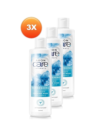 Avon Care Intimate Refreshing E Vitamini İçeren Dış Genital Bölge Temizleyici 3 x 250 ML