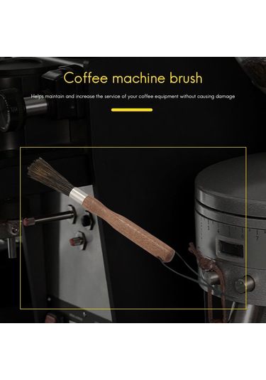 Kahve Değirmeni Fırçası, Ahşap Saplı Ve Pratik Tasarım Ahşap