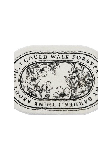 Suntek Zemin Halısı Yumuşak İç Mekan Dekoru Mutfak Kapı Çiçek Oval