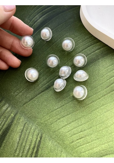 Siberiana 15 Mm İnci Görünümlü Plastik Düğmeler 333506972