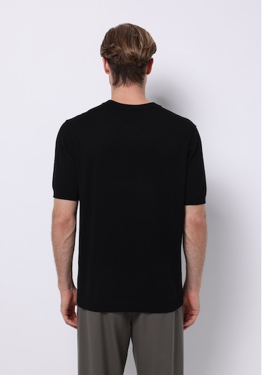 Colins Regular Fit Erkek Siyah Kazak Cl1076168 Q1.v1 Blk Siyah