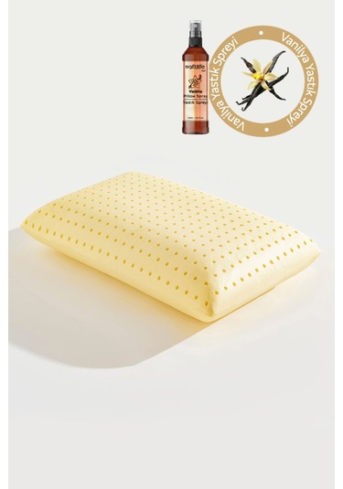 Aroma Terapi Vanilya Visco Yastık Ve Yastık Spreyi Beyaz