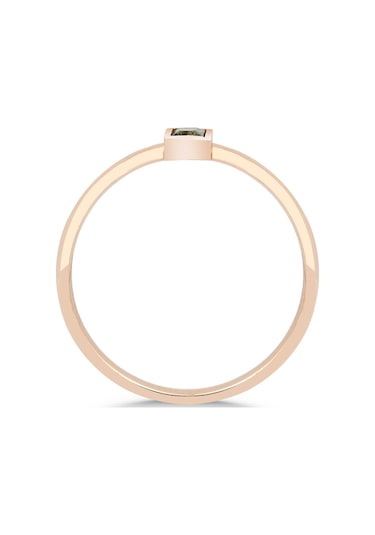 Diamine Minimal Yeşil Multi Safir Yüzük 0.09 Karat