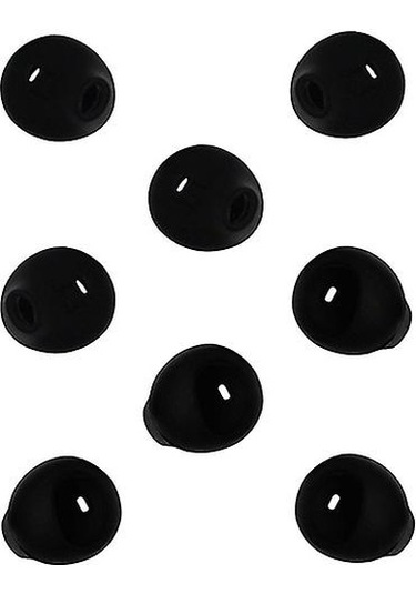 Samsung Active Galaxy Uyumlu S6 S7 Edge Level U Kulaklıklar İçin Kulaklık Jeli 4'lü Siyah