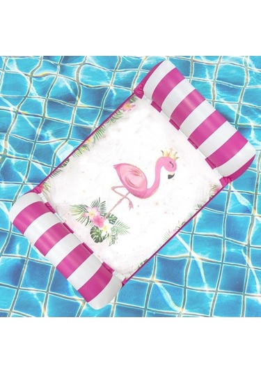 Ganzhoushop Yüzen Suntek Su Şişme Seyahat Oyuncak Kırmızı Hamak Pw Kırmızı