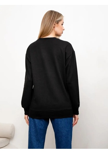 Berkut-ol Sweatshirt Basit Kapüşon Süetli 98755515 Siyah