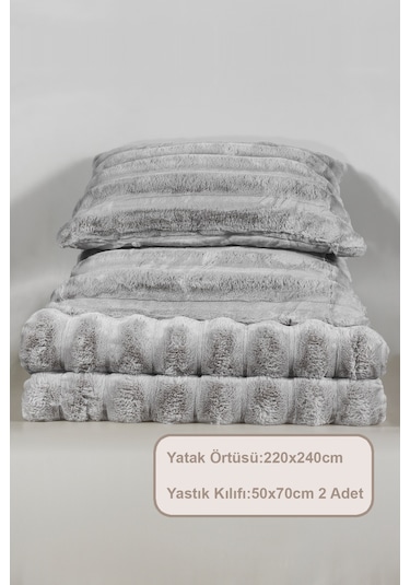 Elart Marsel Comfort Uyku Seti 220x240 Cm Gri Gri